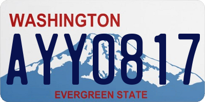 WA license plate AYY0817