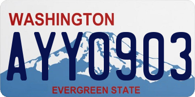 WA license plate AYY0903