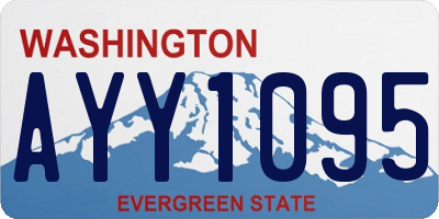 WA license plate AYY1095