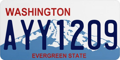 WA license plate AYY1209