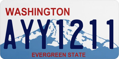 WA license plate AYY1211