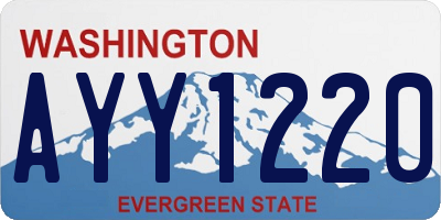 WA license plate AYY1220