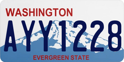 WA license plate AYY1228