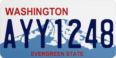 WA license plate AYY1248