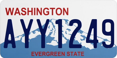 WA license plate AYY1249