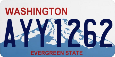 WA license plate AYY1262