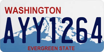 WA license plate AYY1264