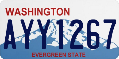 WA license plate AYY1267