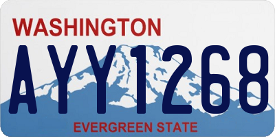 WA license plate AYY1268