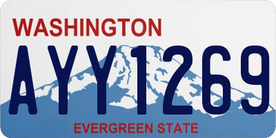 WA license plate AYY1269