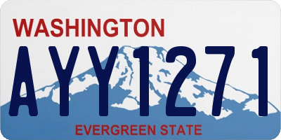 WA license plate AYY1271