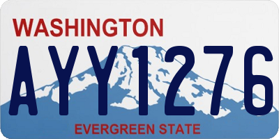 WA license plate AYY1276