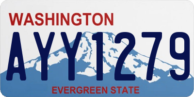 WA license plate AYY1279