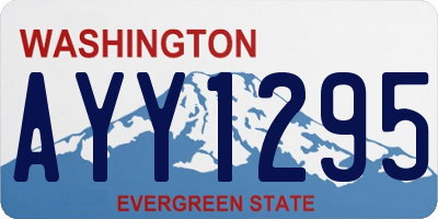 WA license plate AYY1295