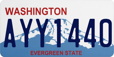 WA license plate AYY1440