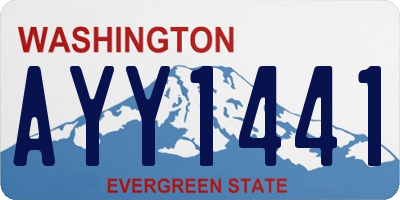 WA license plate AYY1441