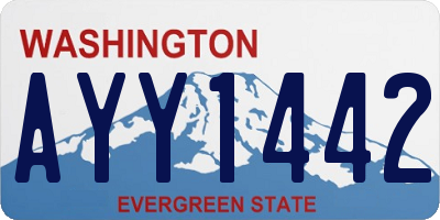 WA license plate AYY1442