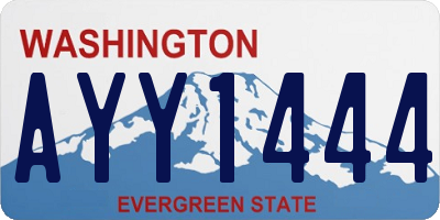 WA license plate AYY1444