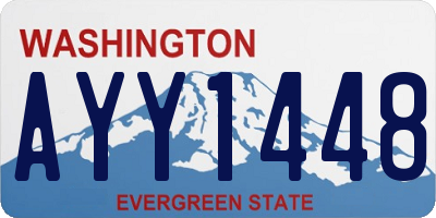 WA license plate AYY1448