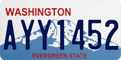 WA license plate AYY1452