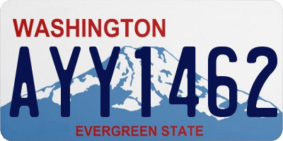 WA license plate AYY1462