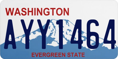 WA license plate AYY1464