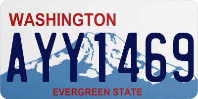 WA license plate AYY1469