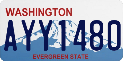 WA license plate AYY1480