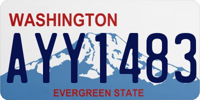 WA license plate AYY1483