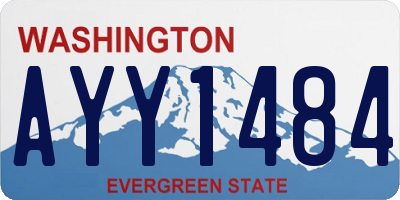 WA license plate AYY1484