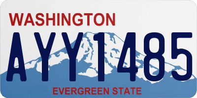 WA license plate AYY1485