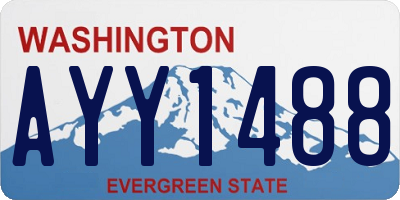 WA license plate AYY1488