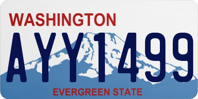 WA license plate AYY1499