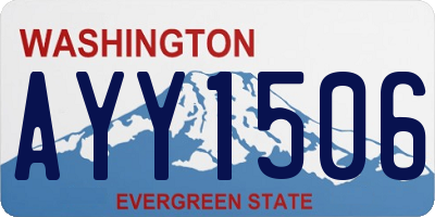 WA license plate AYY1506