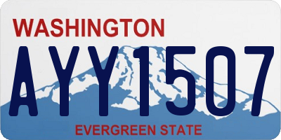 WA license plate AYY1507