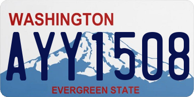 WA license plate AYY1508