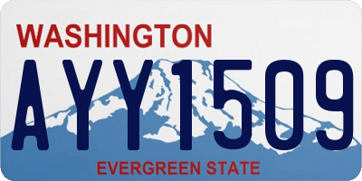 WA license plate AYY1509