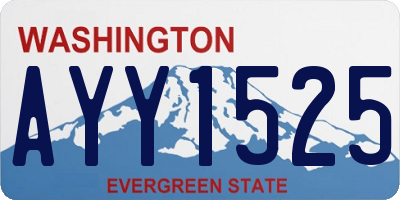 WA license plate AYY1525