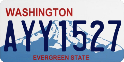 WA license plate AYY1527