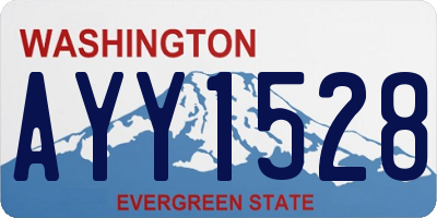 WA license plate AYY1528