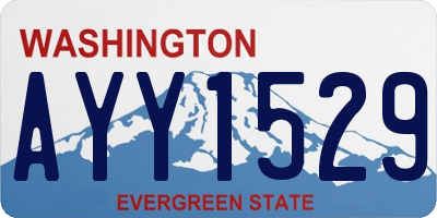 WA license plate AYY1529