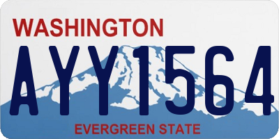 WA license plate AYY1564