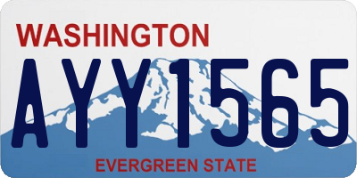 WA license plate AYY1565