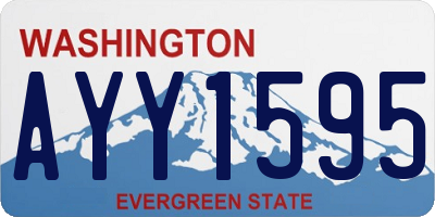 WA license plate AYY1595