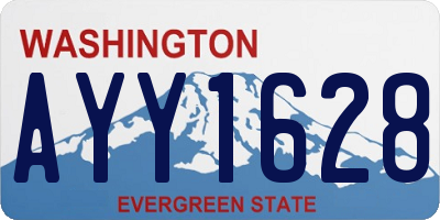 WA license plate AYY1628