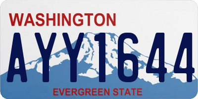 WA license plate AYY1644