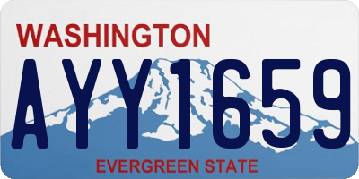 WA license plate AYY1659