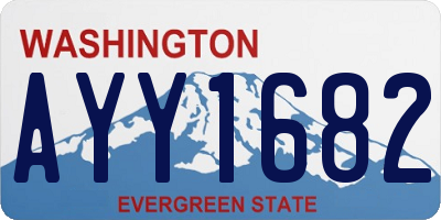 WA license plate AYY1682