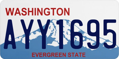 WA license plate AYY1695