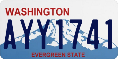 WA license plate AYY1741